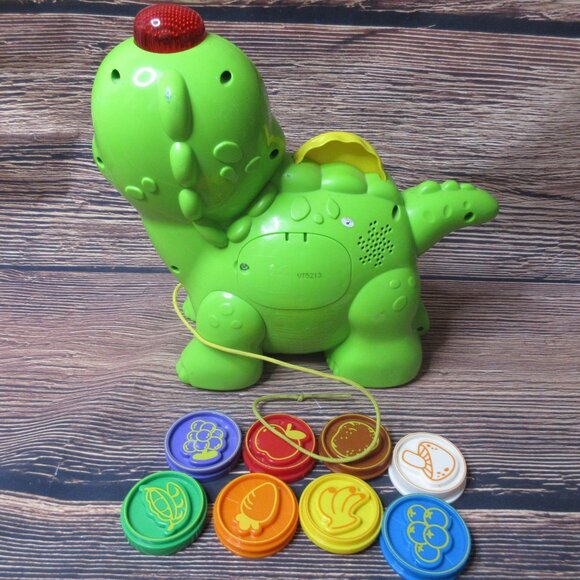 vTech Chomp and Count Dino - Complete with all 8 tokens - Picture 5 of 6